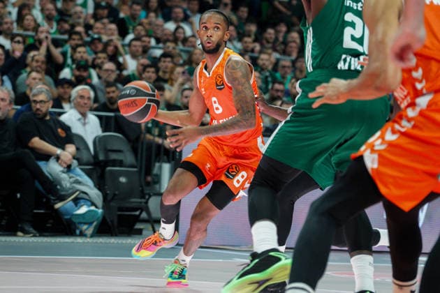 May 8, 2026, Athens, Athens, Greece: JEAN MONTERO during the EuroLeague Playoffs Game 4 between Panathinaikos and Valencia at Telekom Center Athens in Athens, Greece on May 8, 2026. EuroLeague Playoffs: Panathinaikos Vs Valencia  - ZUMAa226 20260508_zip_a226_007 Copyright: xGiorgosxArapekosx