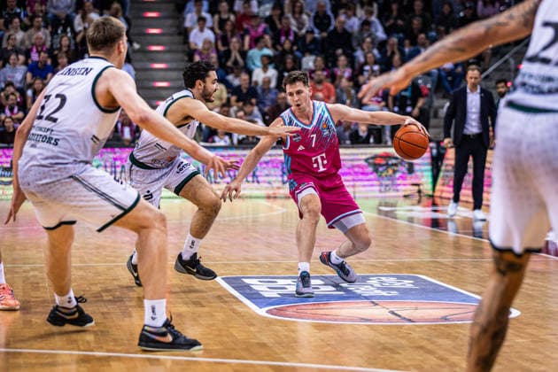 Telekom Baskets Bonn vs VET CONCEPT Gladiators Trier, 08 05 2026 Grayson Murphy Telekom Baskets Bonn 7 vs all Trier Telekom Baskets Bonn vs VET CONCEPT Gladiators Trier, 08 05 2026, Telekom Dome Bonn Copyright: xBEAUTIFULxSPORTS Derixx