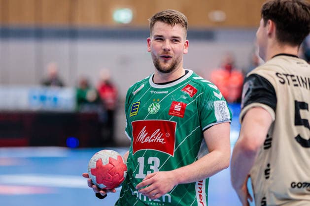 Ian Weber GWD Minden, 13 GER, GWD Minden vs Bergischer HC, Handball, 1 Bundesliga, 31 Matchday, Season 2025 2026, 08 05 2026 GER, GWD Minden vs Bergischer HC, Handball, 1 Bundesliga, 31 Matchday, Season 2025 2026, 08 05 2026 Minden Copyright: xEibner-Pressefoto JanxRollingerx EP_JSK
