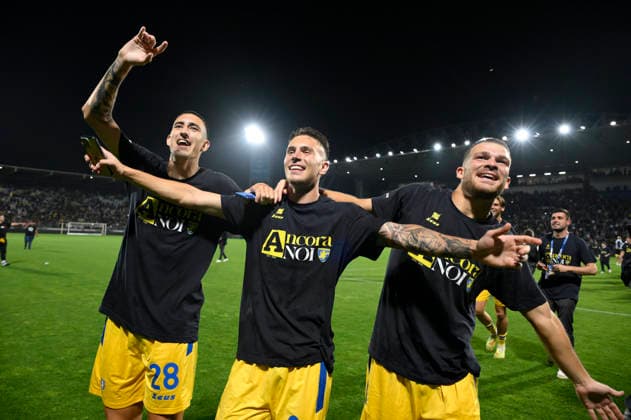 Football, Italy, Frosinone Calcio celebrates promotion to Serie A
