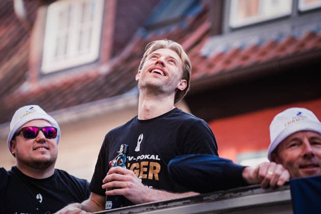 SVG Lüneburg Fanfest, 08 05 2026 Daniel Gruvaeus SVG Lüneburg, 2 laughs SVG Lüneburg Fanfest season finale on 08 05 2026 in Lüneburg Copyright: xBEAUTIFULxSPORTS Tonhäuserx