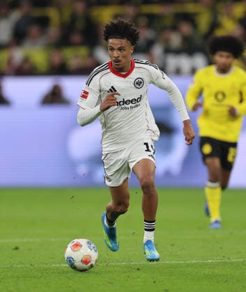 08 05 2026, Soccer Bundesliga, Borussia Dortmund Eintracht Frankfurt, Jean Matteo Bahoya Eintracht Frankfurt DFL DFB REGULATIONS PROHIBIT ANY USE OF PHOTOGRAPHS AS IMAGE SEQUENCES AND OR QUASI VIDEO xdcx Copyright: HMBxMedia Claus