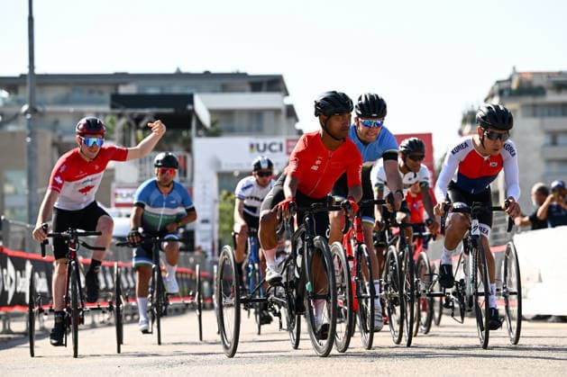 UCI Para Cycling Road World Cup: Round 3 Picture by Olly Hassell SWpix.com - 09 05 2026 - Cycling - UCI Para Cycling Road World Cup: Round 3 - Pescara, Abruzzo, Italy - Race Start - Men T1-2 - China Copyright: x xSWpix.comx(t axPhotographyxHubxLtd)xOllyxHassell SWpix.comx SWP-3030-14021