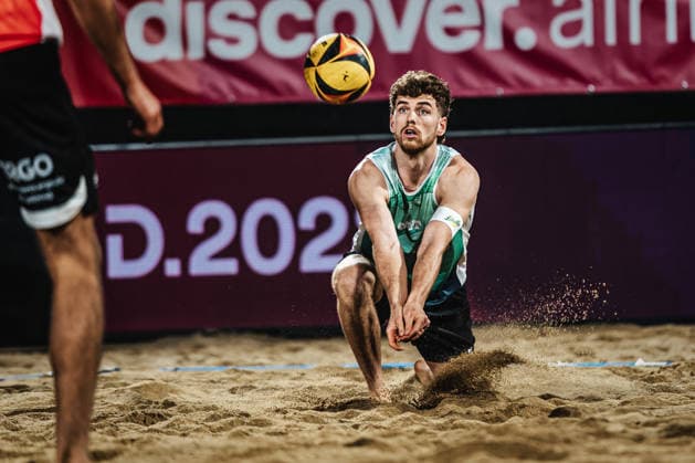 Beach volleyball men Allianz German Beach Tour 2026 Tourstop Düsseldorf 08 05 2026 Luis Henrichs Düsseldorf Robert Lehr Ufer North Rhine-Westphalia Germany