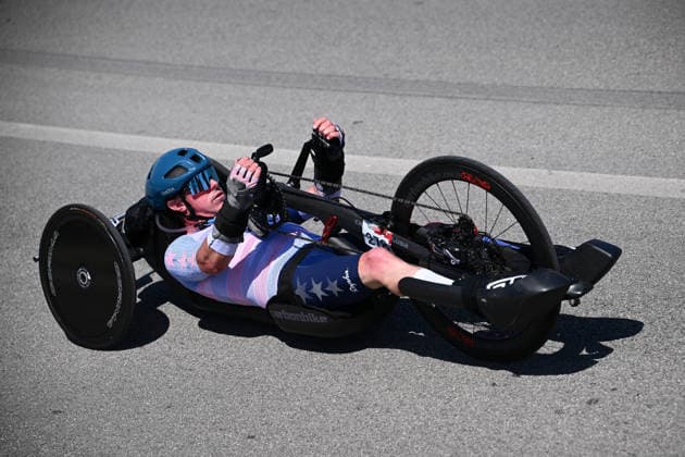 UCI Para Cycling Road World Cup: Round 3 Picture by Olly Hassell SWpix.com - 09 05 2026 - Cycling - UCI Para Cycling Road World Cup: Round 3 - Pescara, Abruzzo, Italy - Men H2 Road Race - Jeremy Van Tress (USA) Copyright: x xSWpix.comx(t axPhotographyxHubxLtd)xOllyxHassell SWpix.comx SWP-3030-14073