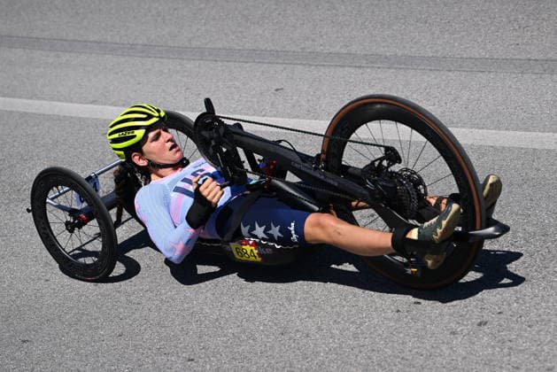 UCI Para Cycling Road World Cup: Round 3 Picture by Olly Hassell SWpix.com - 09 05 2026 - Cycling - UCI Para Cycling Road World Cup: Round 3 - Pescara, Abruzzo, Italy - Women H2 Road Race - Katerina Brim (USA) Copyright: x xSWpix.comx(t axPhotographyxHubxLtd)xOllyxHassell SWpix.comx SWP-3030-14074