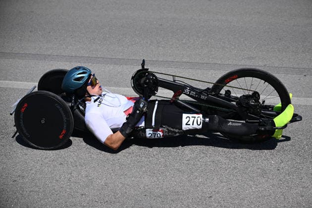 UCI Para Cycling Road World Cup: Round 3 Picture by Olly Hassell SWpix.com - 09 05 2026 - Cycling - UCI Para Cycling Road World Cup: Round 3 - Pescara, Abruzzo, Italy - Men H2 Road Race - Kazuhiko Kanno (Japan) Copyright: x xSWpix.comx(t axPhotographyxHubxLtd)xOllyxHassell SWpix.comx SWP-3030-14075