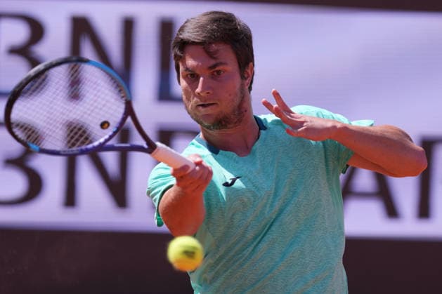 Miomir Kecmqnovic (SRB) during the match between Andrey Rublev vs Miomir Kecmqnovic (SRB) at the Italian Open in Rome, Saturday, May 9, 2026. (Alfredo Falcone LaPresse)  Copyright: xAlfredoxFalcone LaPressex