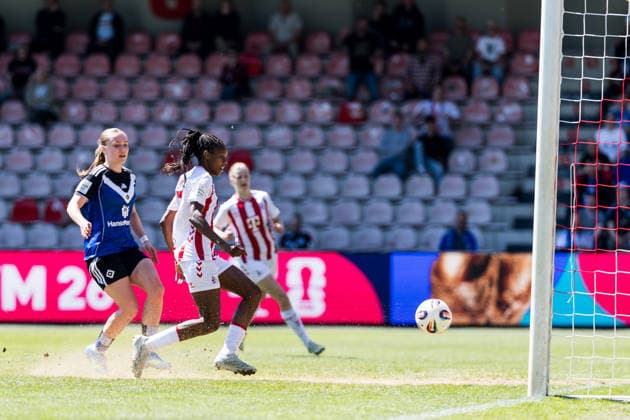 Google Pixel Frauen Bundesliga, 1 FC Köln Hamburger SV 09 05 2026 Lydia Andrade 1 FC Köln, 17 shoots the 1 0, goal Google Pixel Frauen Bundesliga, 1 FC Köln Hamburger SV, Köln, Franz Kremer Stadion am 09 05 2026 DFB REGULATIONS PROHIBIT ANY USE OF PHOTOGRAPHS AS IMAGE SEQUENCES AND OR QUASI VIDEO Copyright: xBEAUTIFULxSPORTS Wunderlx