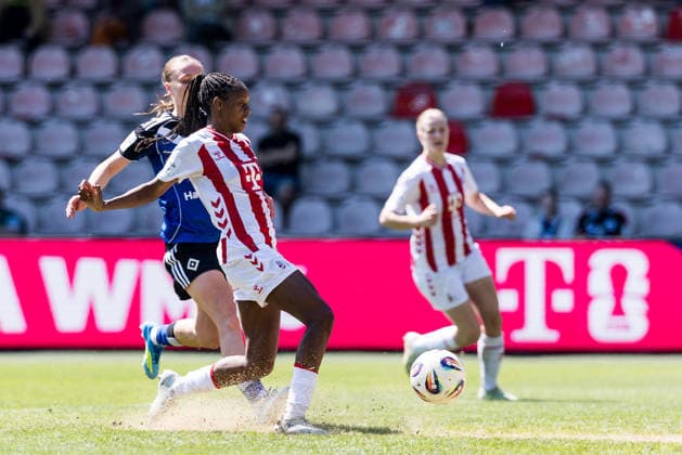 Google Pixel Frauen Bundesliga, 1 FC Köln Hamburger SV 09 05 2026 Lydia Andrade 1 FC Köln, 17 shoots the 1 0, goal Google Pixel Frauen Bundesliga, 1 FC Köln Hamburger SV, Köln, Franz Kremer Stadion am 09 05 2026 DFB REGULATIONS PROHIBIT ANY USE OF PHOTOGRAPHS AS IMAGE SEQUENCES AND OR QUASI VIDEO Copyright: xBEAUTIFULxSPORTS Wunderlx