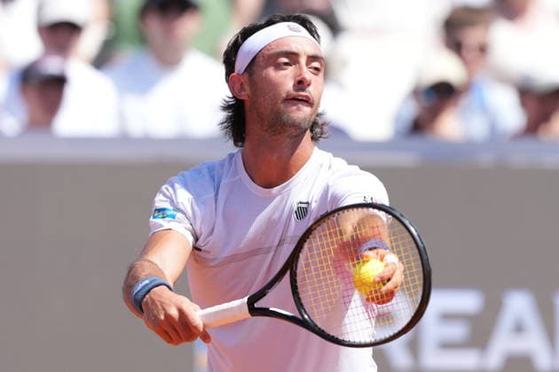Thiago Agustin Tirante of Argentina during the match against Cameron Norrie of Great Britain at the Internazionali BNL d Italia 2026 tennis tournament at Foro Italico in Rome (Italy) on May, 9, 2026. AntoniettaxBaldassarre