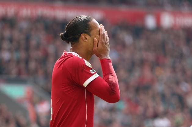 Virgil van Dijk of Liverpool reacts. Liverpool v Chelsea, Premier League, Football, Anfield, Liverpool , UK - 09 May 2026Liverpool Anfield United Kingdom EDITORIAL USE ONLY No use with unauthorised audio, video, data, fixture lists, club league logos or live services. Online in-match use limited to 120 images, no video emulation. No use in betting, games or single club league player publications. Copyright: xRyanxBrowne Shutterstockx 16861683an