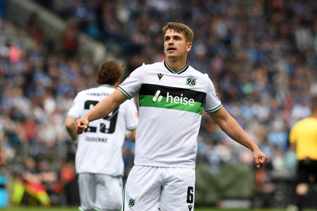 Maik Nawrocki Hannover 96 celebrates after scoring his team™s first goal during the 2 Bundesliga match between VfL Bochum and Hannover 96 at Vonovia Ruhrstadion on May 09, 2026 in Bochum, Germany, Germany Photo by Ralf Treese DeFodi Images Maik Nawrocki Hannover 96 celebrates after scoring his team™s first goal during the 2 Bundesliga match between VfL Bochum and Hannover 96 at Vonovia Ruhrstadion on May 9, 2026 in Bochum, Germany Photo by Ralf Treese DeFodi Images Photo by Ralf Treese DeFodi Images