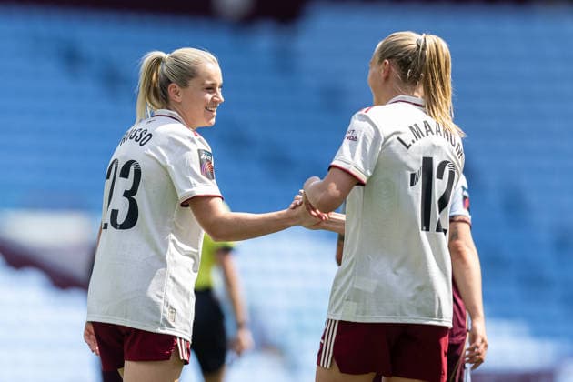 Aston Villa Women v Arsenal Women FC, Women s Super League GOAL scores 3-0 Arsenal Women forward Alessia Russo (23) scores and celebrates during the Women s Super League match between Aston Villa Women and Arsenal Women FC at Villa Park, Birmingham, UK on 9 May 2026. Birmingham Villa Park West Midlands UK Editorial use only DataCo restrictions apply See www.football-dataco.com , Copyright: xManjitxNarotrax PSI-24225-0017
