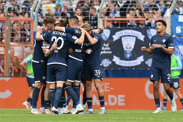 Farid Alfa Ruprecht VfL Bochum celebrates after scoring his team™s first goal with teammates during the 2 Bundesliga match between VfL Bochum and Hannover 96 at Vonovia Ruhrstadion on May 09, 2026 in Bochum, Germany, Germany Photo by Ralf Treese DeFodi Images Farid Alfa Ruprecht VfL Bochum celebrates after scoring his team™s first goal with teammates during the 2 Bundesliga match between VfL Bochum and Hannover 96 at Vonovia Ruhrstadion on May 9, 2026 in Bochum, Germany Photo by Ralf Treese DeFodi Images Photo by Ralf Treese DeFodi Images