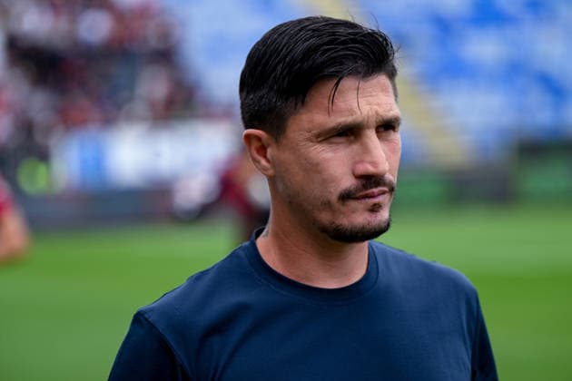 Cagliari s coach Fabio Pisacane during the Serie A soccer match between Cagliari Calcio and Udinese at the Unipol Domus in Cagliari, Sardinia - Saturday 9th May. - Soccer  Copyright: xGianlucaxZuddas LaPressex