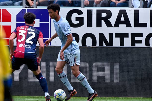 Udinese s Arthur Eric Atta in action during the Serie A soccer match between Cagliari Calcio and Udinese at the Unipol Domus in Cagliari, Sardinia - Saturday 9th May. - Soccer  Copyright: xGianlucaxZuddas LaPressex