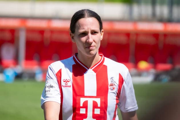 Germany Soccer Google Pixel Women Bundesliga 2025 2026 1 FC Köln vs Hamburger SV 25 Matchday Franz Kremer Stadium Cologne Crop, close-up, portrait, portrait, single photo, expression Sara Agrez 1 FC Köln, 4 Copyright: xOrhanxHabashx