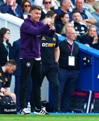 Wolverhampton Wanderers Manager Rob Edwards. Brighton and Hove Albion v Wolverhampton Wanderers, Premier League, Football, American Express Community Stadium, Brighton , UK - 09 May 2026Brighton American Express Community Stadi United Kingdom EDITORIAL USE ONLY No use with unauthorised audio, video, data, fixture lists, club league logos or live services. Online in-match use limited to 120 images, no video emulation. No use in betting, games or single club league player publications. Copyright: xJamesxMarsh Shutterstockx 16861685am