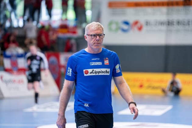 HSG Blomberg Lippe GER vs Thueringer HC GER Handball, 1 Handball Bundesliga Women, Semifinal, Match 3, 9 5 2026, Season 2025 2026, Blomberg Ronny Krueger HSG Blomberg Lippe, Goalkeeping Coach Blomberg Sporthalle an der Ulmenallee Germany