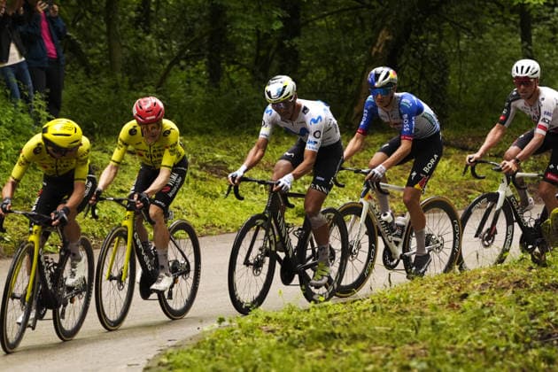 Denmark™s Jonas Vingegaard Hansen of Team Visma Lease A Bike during Stage 2 of the Giro d™Italia, from Burgas to Veliko Tarnovo, Bulgaria, Saturday, May 9, 2026.  Copyright: xFabioxFerrari LaPressex