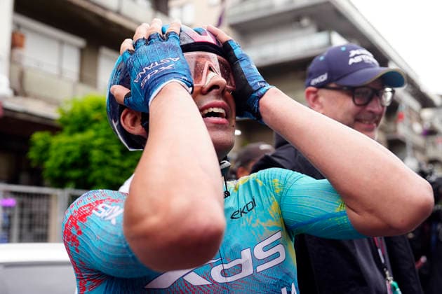 Cycling, Giro d Italia, 2nd stage, winner Guillermo Thomas Silva