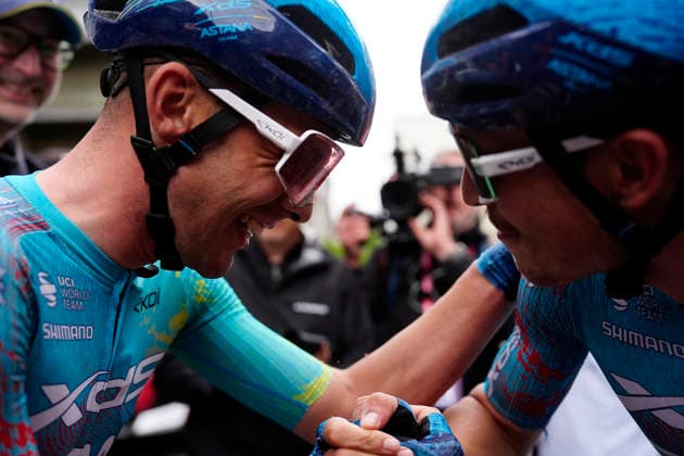 Uruguay™s Guillermo Thomas Silva Coussan of XDS Astana Team stage winner during Stage 2 of the Giro d™Italia, from Burgas to Veliko Tarnovo, Bulgaria, Saturday, May 9, 2026.  Copyright: xFabioxFerrari LaPressex