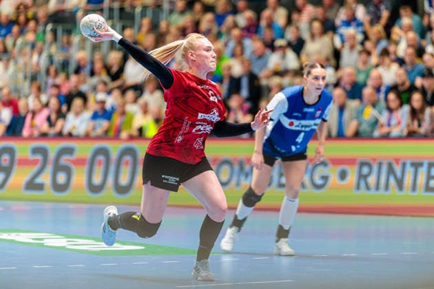 Johanna Reichert Thueringer HC, 29 on seven meters GER, HSG Blomberg Lippe vs Thueringer HC, Handball, 1 Bundesliga Women, Play Offs, Semifinal, Game 3, 09 05 2026 GER, HSG Blomberg Lippe vs Thueringer HC, Handball, 1 Bundesliga Women, Play Offs, Semifinal, Game 3, 09 05 2026 Blomberg Copyright: xEibner-Pressefoto JanxRollingerx EP_JSK