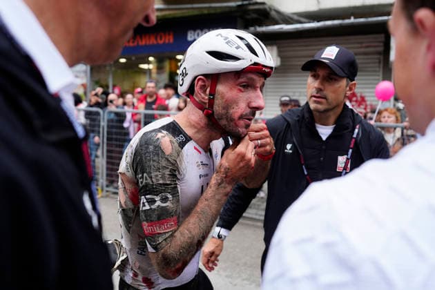 Great Britain™s Adam Richard Yates of UAE Team Emirates XRG during Stage 2 of the Giro d™Italia, from Burgas to Veliko Tarnovo, Bulgaria, Saturday, May 9, 2026.  Copyright: xFabioxFerrari LaPressex