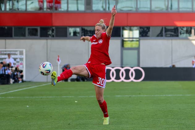 Munich, Germany 09 May 2026 1 Womens Bundesliga 25 Matchday FC Bayern Munich vs Eintracht Frankfurt In the picture Carolin Simon FCB Copyright: HMBxMedia MadeleinexFantini