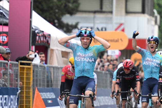 09-05-2026 Giro D italia; Tappa 02 Burgas - Veliko Tarnovo; 2026, Xds - Astana; Silva, Guilermo Thomas; Scaroni, Christian; Veliko Tarnovo; 