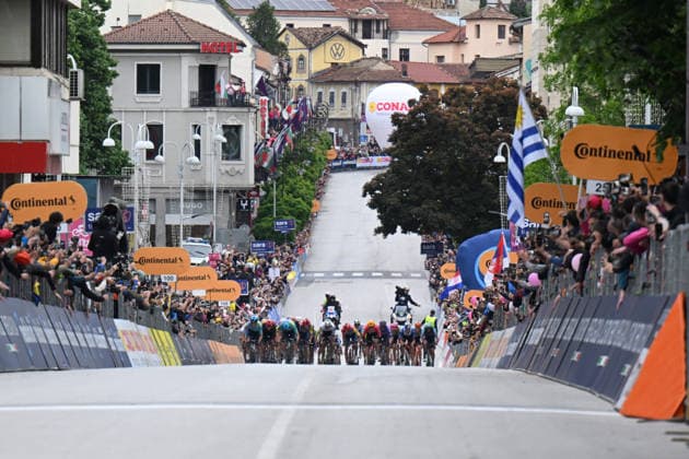 09-05-2026 Giro D italia; Tappa 02 Burgas - Veliko Tarnovo; 2026, Xds - Astana; Silva, Guilermo Thomas; Scaroni, Christian; Veliko Tarnovo; 
