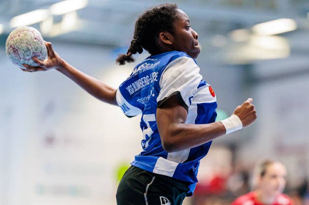 Farrelle Njinkeu HSG Blomberg Lippe, 55 GER, HSG Blomberg Lippe vs Thueringer HC, Handball, 1 Bundesliga Women, Play Offs, Semifinal, Match 3, 09 05 2026 GER, HSG Blomberg Lippe vs Thueringer HC, Handball, 1 Bundesliga Women, Play Offs, Semifinal, Match 3, 09 05 2026 Blomberg Copyright: xEibner-Pressefoto JanxRollingerx EP_JSK