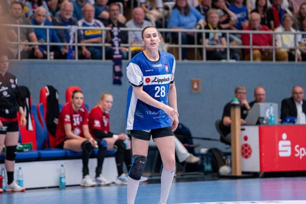 HSG Blomberg Lippe GER vs Thueringer HC GER Handball, 1 Handball Bundesliga Women, Semifinal, Match 3, 9 5 2026, Season 2025 2026, Blomberg Malin Sandberg HSG Blomberg Lippe, 28 Blomberg Sporthalle an der Ulmenallee Germany