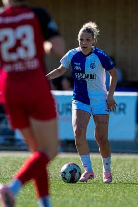 Switzerland AXA Women s Super League 2025 26, FC Aarau Women vs GC Women s Football Sportanlage Schachen, Aarau Ella Ljustina 8 Grasshoppers in action Copyright: xKjetilxWaberx