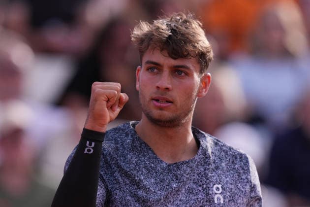 Flavio Cobolli (ITA) during the match between Flavio Cobolli (ITA) vs Terence Atmane (FRA) at the Italian Open in Rome, Saturday, May 9, 2026. (Alfredo Falcone LaPresse)  Copyright: xAlfredoxFalcone LaPressex