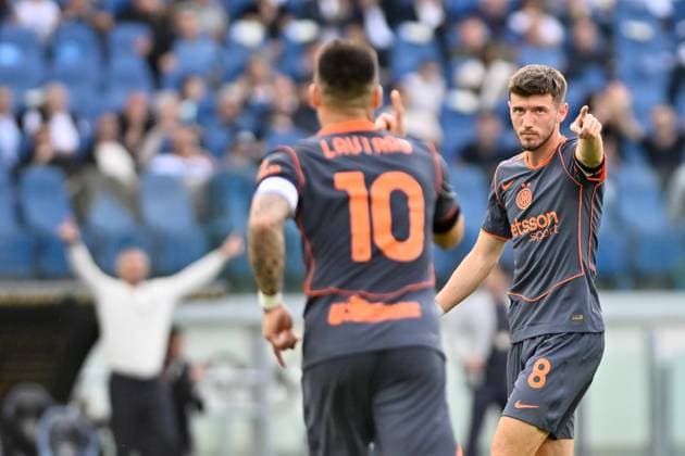 Foto IPP Cavaliere Emiliano. Roma 09 05 2026. Calcio Campionato Serie A 2025-2026. Lazio - Inter. Nella foto: esulta Petar Susic. Italy Photo Press - World Copyright italy ITALY  Copyright: xR4924_italyphotopressx