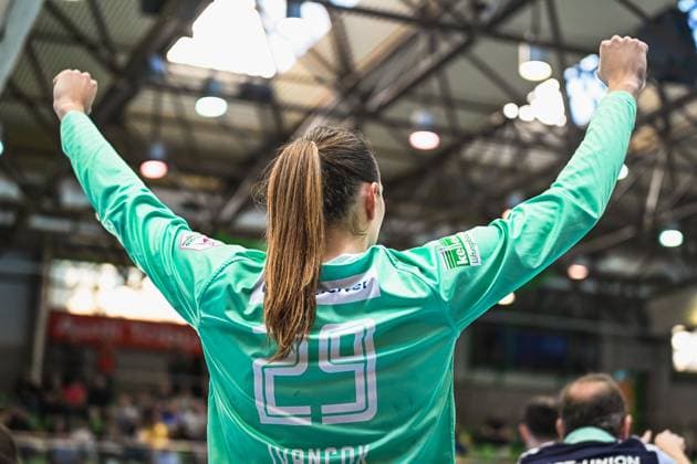 On 09 05 2026 Sport Union Neckarsulm met BSV Sachsen Zwickau in the ALSCO HBF in the Ballei in Neckarsulm The photo gallery shows the best scenes of the handball match home game of Sport Union Neckarsulm ALSCO HBF Sport Union Neckarsulm BSV Sachsen Zwickau, 09 05 2026, Neckarsulm, Ballei Copyright: xspeedshotx