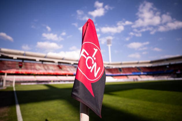 09 05 2026, Football, 2 Bundesliga, Season 2025 2026, Matchday 32, 1 FC Nürnberg FC Schalke 04, Stadium overview, Corner flag, xRHR FOTO YYx Copyright: KROEGER RHR-FOTOx RHR-FOTO YY