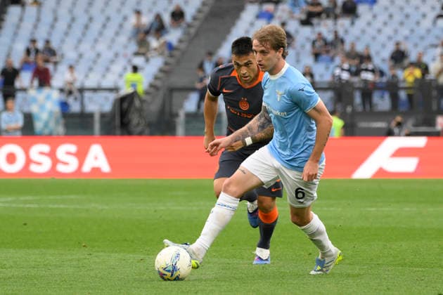 Lazio™s Nicolo™ Rovella during the Serie A Enilive soccer match between SS Lazio and Inter - FC Internazionale at the Rome s Olympic stadium, Italy - Saturday, May 09, 2026. - Soccer.  Copyright: xFabrizioxCorradetti LaPressex