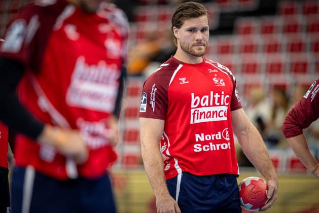 DAIKIN HBL SG Flensburg Handewitt vs TBV Lemgo Lippe 09 05 26 Johannes Golla Nr 04, SG Flensburg Handewitt at the warm up DAIKIN HBL SG Flensburg Handewitt vs TBV Lemgo Lippe, GP JOULE Arena on 09 05 26 Copyright: xBEAUTIFULxSPORTS MarioxM.xKobergx