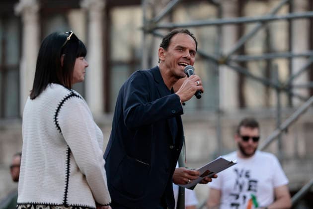May 9, 2026, Venezia, Italy, Italy: Celebrations by Venezia FC and its fans after winning the Serie BKT championship and securing promotion to Serie A on 9 May, 2026, Venezia, Italy Venezia Italy - ZUMAr199 20260509_zsp_r199_046 Copyright: xMattiaxRadonix