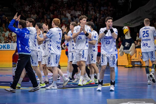 DAIKIN HBL SG Flensburg Handewitt vs TBV Lemgo Lippe 09 05 26 Team TBV Lemgo Lippe before the match DAIKIN HBL SG Flensburg Handewitt vs TBV Lemgo Lippe, GP JOULE Arena on 09 05 26 Copyright: xBEAUTIFULxSPORTS MarioxM.xKobergx