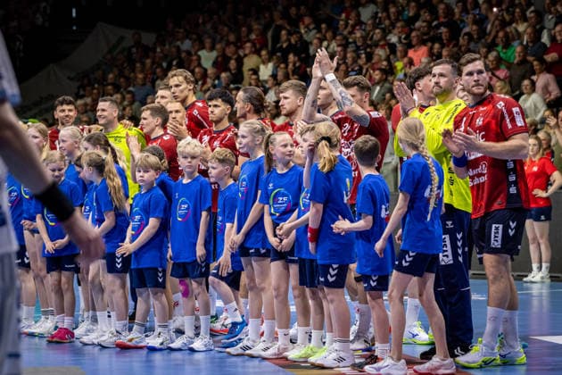 DAIKIN HBL SG Flensburg Handewitt vs TBV Lemgo Lippe 09 05 26 Team SG Flensburg Handewitt before the match DAIKIN HBL SG Flensburg Handewitt vs TBV Lemgo Lippe, GP JOULE Arena on 09 05 26 Copyright: xBEAUTIFULxSPORTS MarioxM.xKobergx