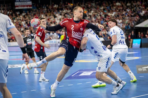 DAIKIN HBL SG Flensburg Handewitt vs TBV Lemgo Lippe 09 05 26 Simon Pytlick Nr 02, SG Flensburg Handewitt in attack DAIKIN HBL SG Flensburg Handewitt vs TBV Lemgo Lippe, GP JOULE Arena on 09 05 26 Copyright: xBEAUTIFULxSPORTS MarioxM.xKobergx