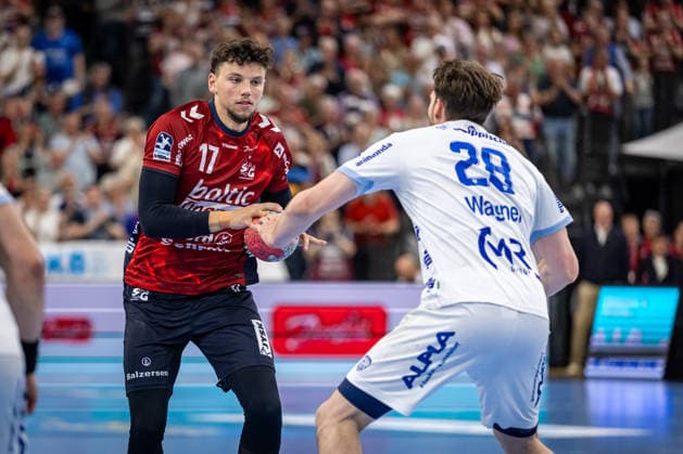DAIKIN HBL SG Flensburg Handewitt vs TBV Lemgo Lippe 09 05 26 Marko Grgic Nr 17, SG Flensburg Handewitt vs Hendrik Wagner Nr 28, TBV Lemgo Lippe DAIKIN HBL SG Flensburg Handewitt vs TBV Lemgo Lippe, GP JOULE Arena on 09 05 26 Copyright: xBEAUTIFULxSPORTS MarioxM.xKobergx