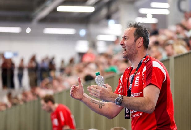 09 05 2026, Germany, Backnang, Handball 2 Bundesliga, HC Oppenweiler Backnang vs SG BBM Bietigheim, BBM coach Iker Romero