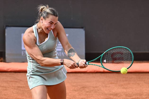 TENNIS - Internazionali di Tennis - Internazionali BNL d Italia Photo by IPA ABACAPRESS.COM84518913 - Aryna Sabalenka in action against Sorana Cirstea of Romania during the Internazionali BNL d Italia Day Four at Foro Italico on May 08, 2026 in Rome, Italy. Rome Italy  Copyright: xIPAxSport ABACAx