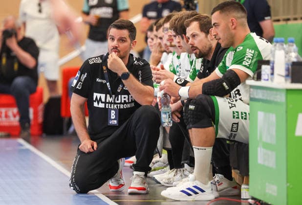 09 05 2026, Germany, Backnang, Handball 2 Bundesliga, HC Oppenweiler Backnang vs SG BBM Bietigheim, HCO Coach Rui Silva