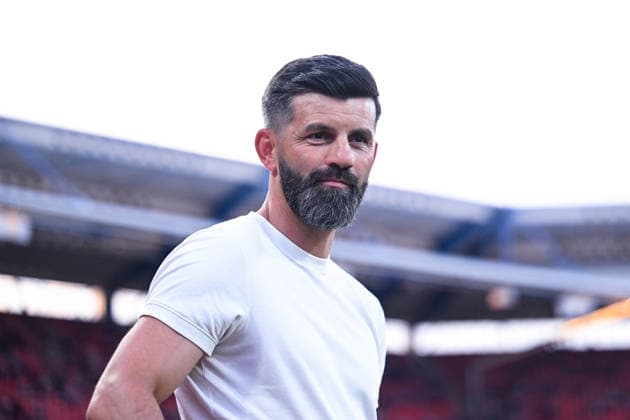 09 05 2026, Football, 2 Bundesliga, Season 2025 2026, Matchday 32, 1 FC Nürnberg FC Schalke 04, Coach Miron Muslic FC Schalke 04 xRHR PHOTO YYx Copyright: KROEGER RHR-FOTOx RHR-FOTO YY